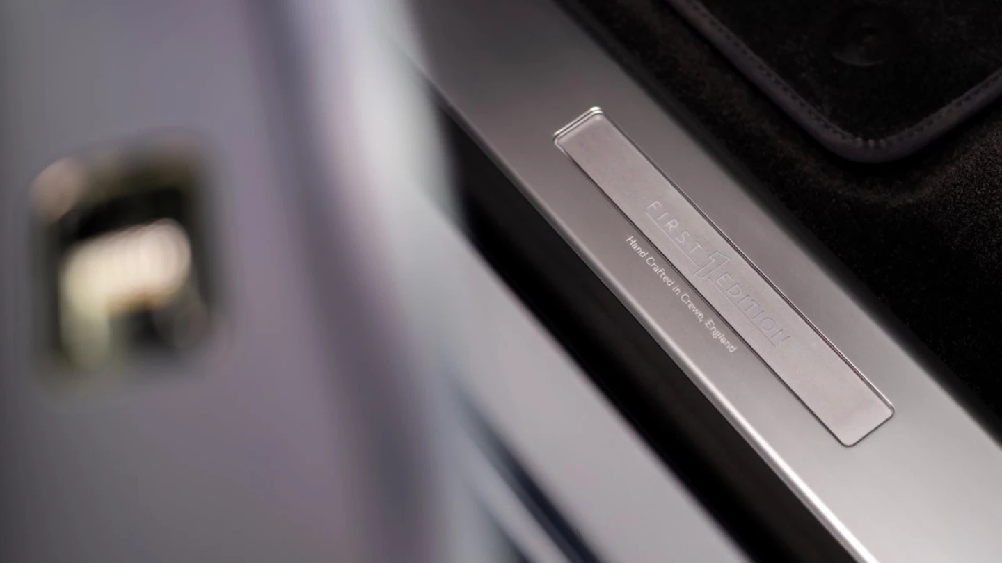 Bentley Torcal First Edition exterior first edition badge door sill