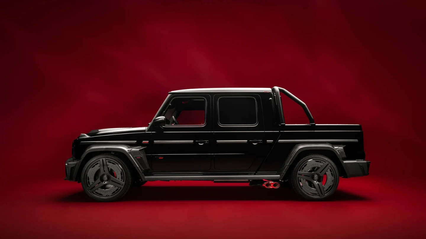 Brabus P900 Rocket Edition g-wagon pickup exterior side