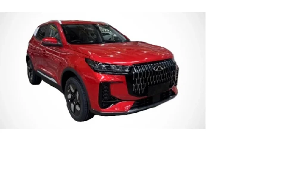 Chery Tiggo 4 facelift Q4 2026 leaked photo front side red