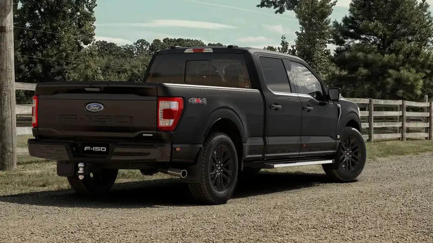 Ford F-150 Lariat Black Edition limited-stock exterior rear side