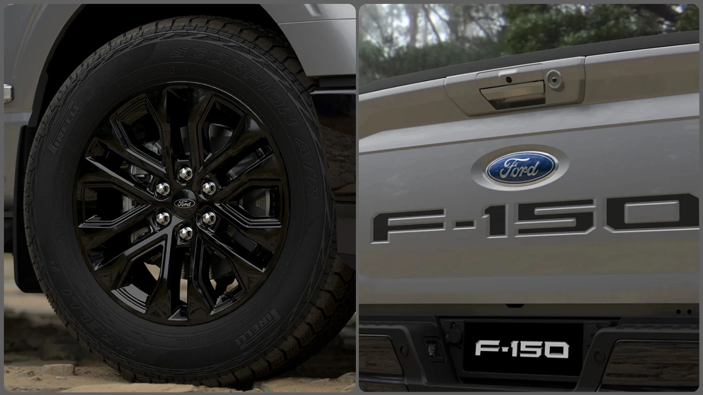 Ford F-150 Lariat Black Edition limited-stock exterior wheel and tailgate
