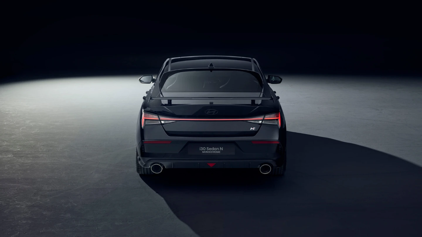 Hyundai i30 Sedan N Monochrome exterior rear