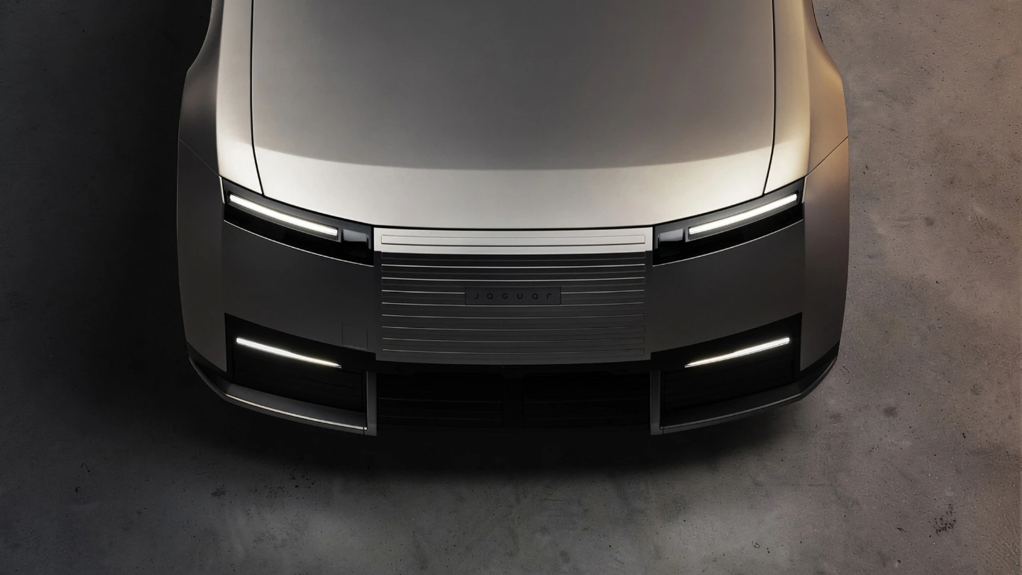 Jaguar Type 01 luxury electric GT exterior front