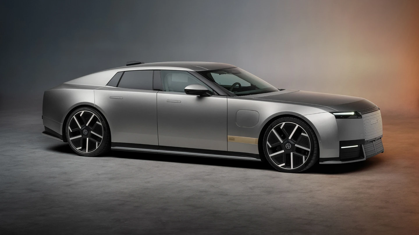 Jaguar Type 01 luxury electric GT exterior side