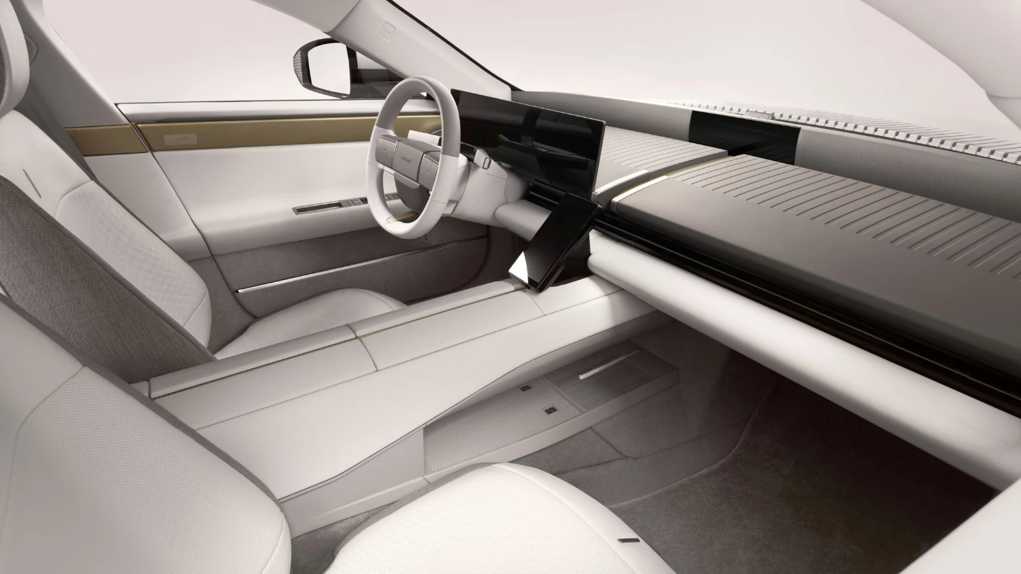 Jaguar Type 01 luxury electric GT interior cockpit