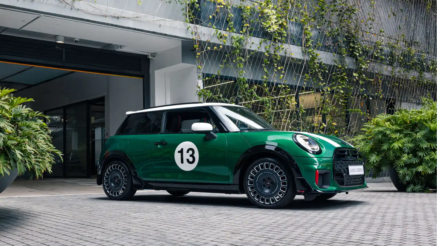 Mini Cooper JCW Lucky 13 Edition exterior front side 2