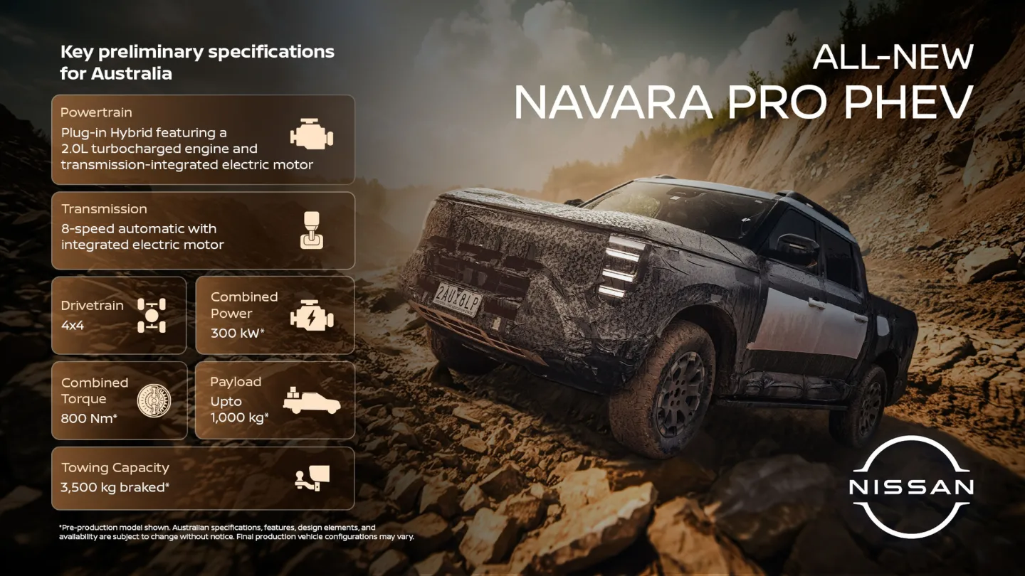 Nissan Navara Pro PHEV ute australia key specs