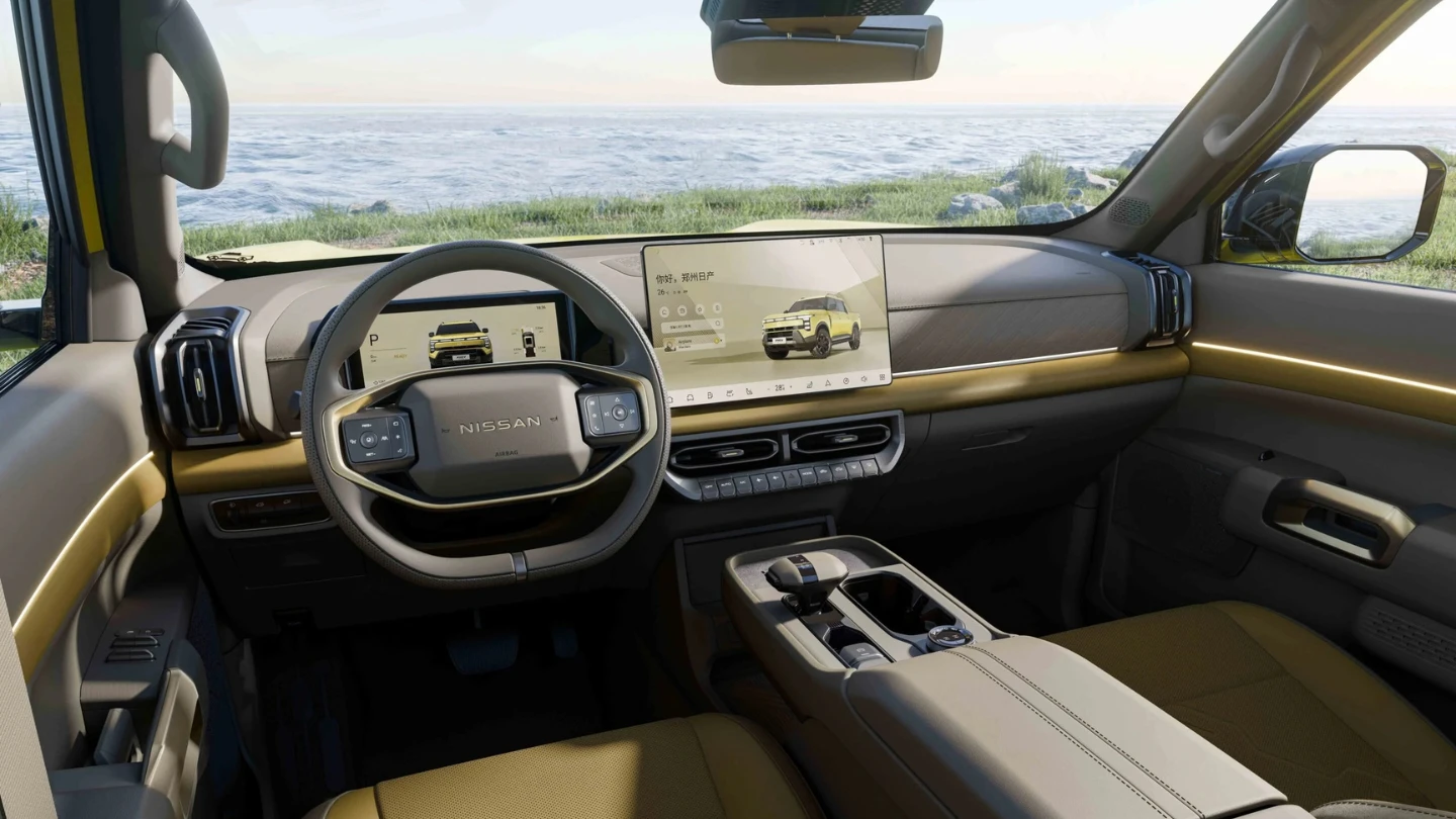 Nissan Navara Pro PHEV ute interior cockpit