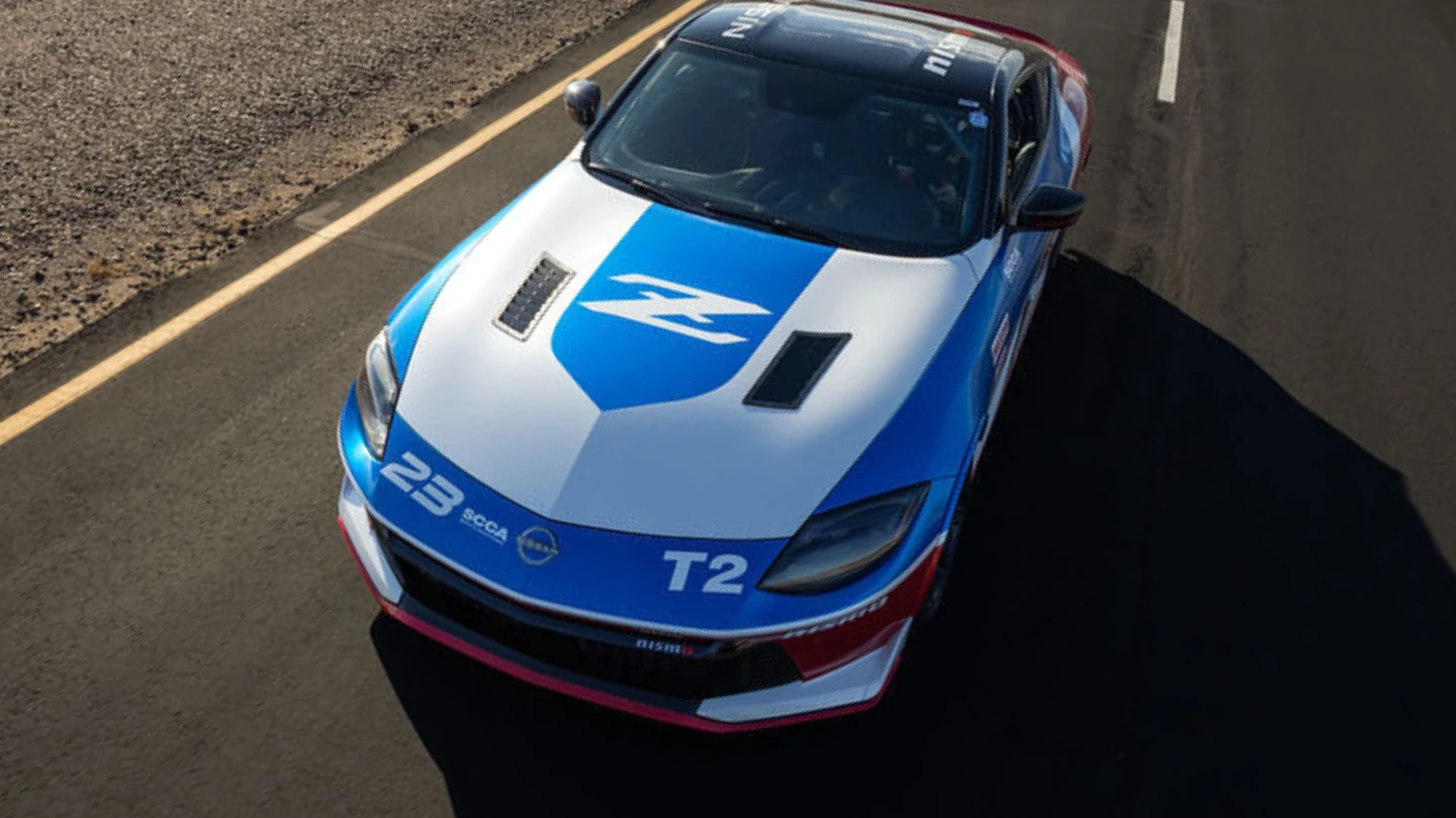 Nissan Project NAT2 SCCA Touring 2 Z exterior elevated view