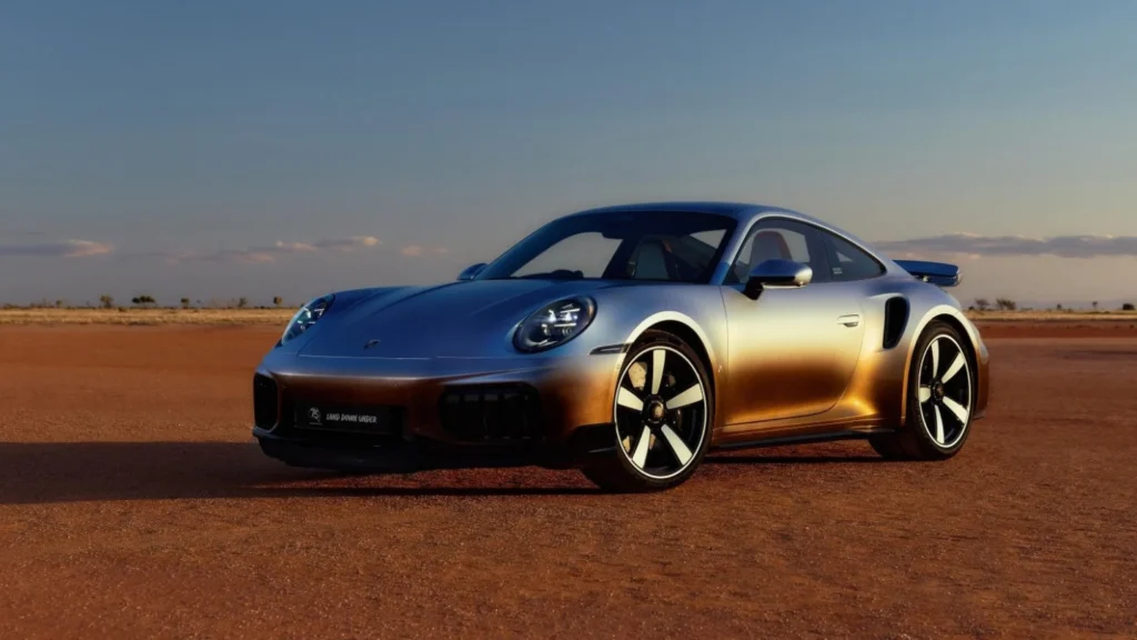One-off Porsche 911 Turbo S Land Down Under exterior front side