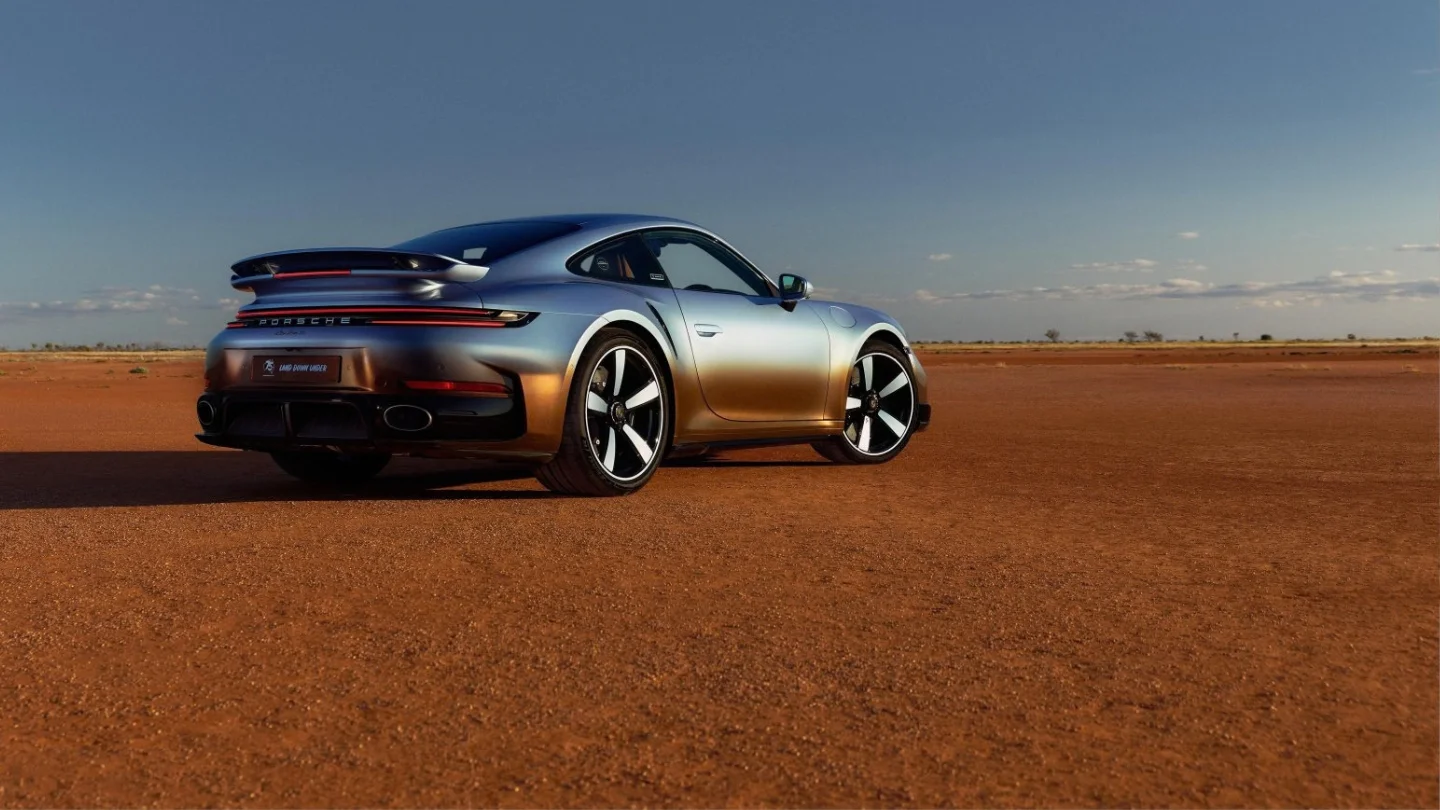 One-off Porsche 911 Turbo S Land Down Under exterior rear side