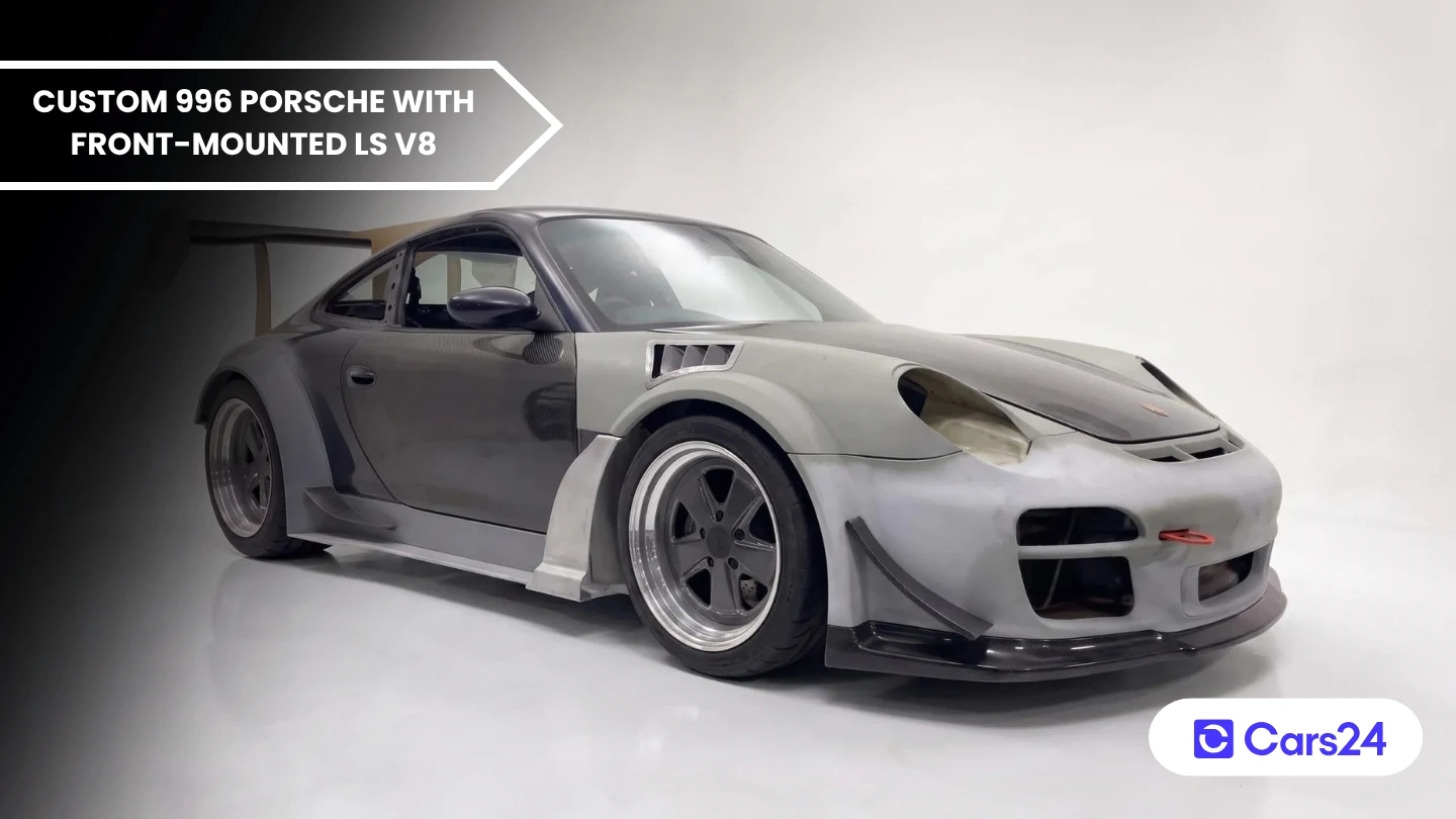This Aussie 996 Porsche hides a front mounted LS V8 banner