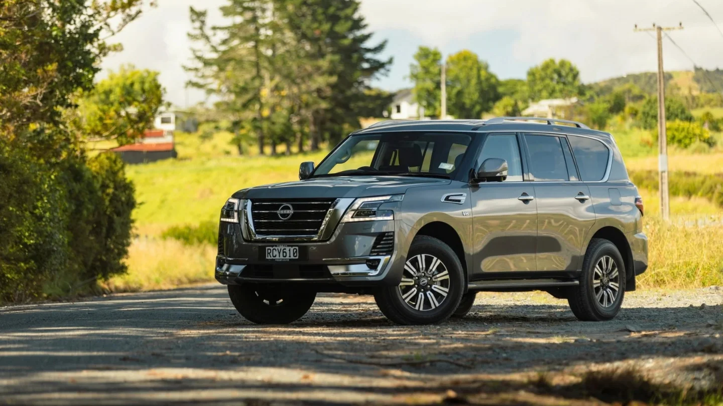 outgoing Nissan Patrol Y62 model with a v8 engine